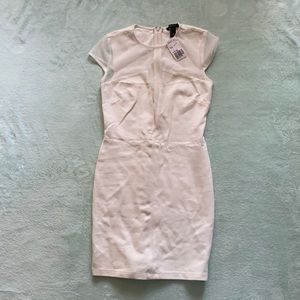 💕 White Mini Dress W/Sheer Top 💕